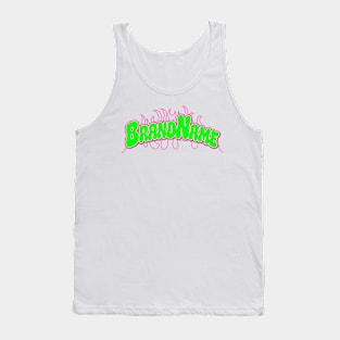 Logotype Embroidery Effect Tank Top